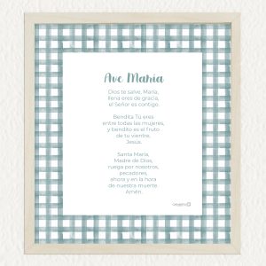 Oración Ave María - verde jade