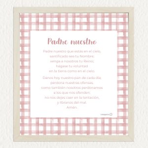 Oración Padre Nuestro - rosa