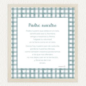 Oración Padre Nuestro - verde jade