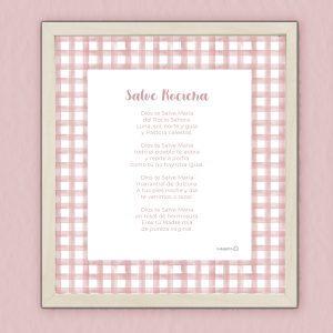 Oración Salve Rociera - rosa