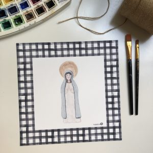 Virgencita vichy negro (outlet)