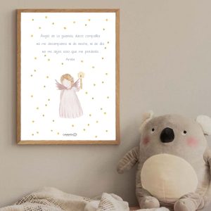 Oración ángel de la guarda (rosa)