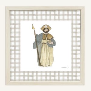 Lámina apóstol Santiago - beige